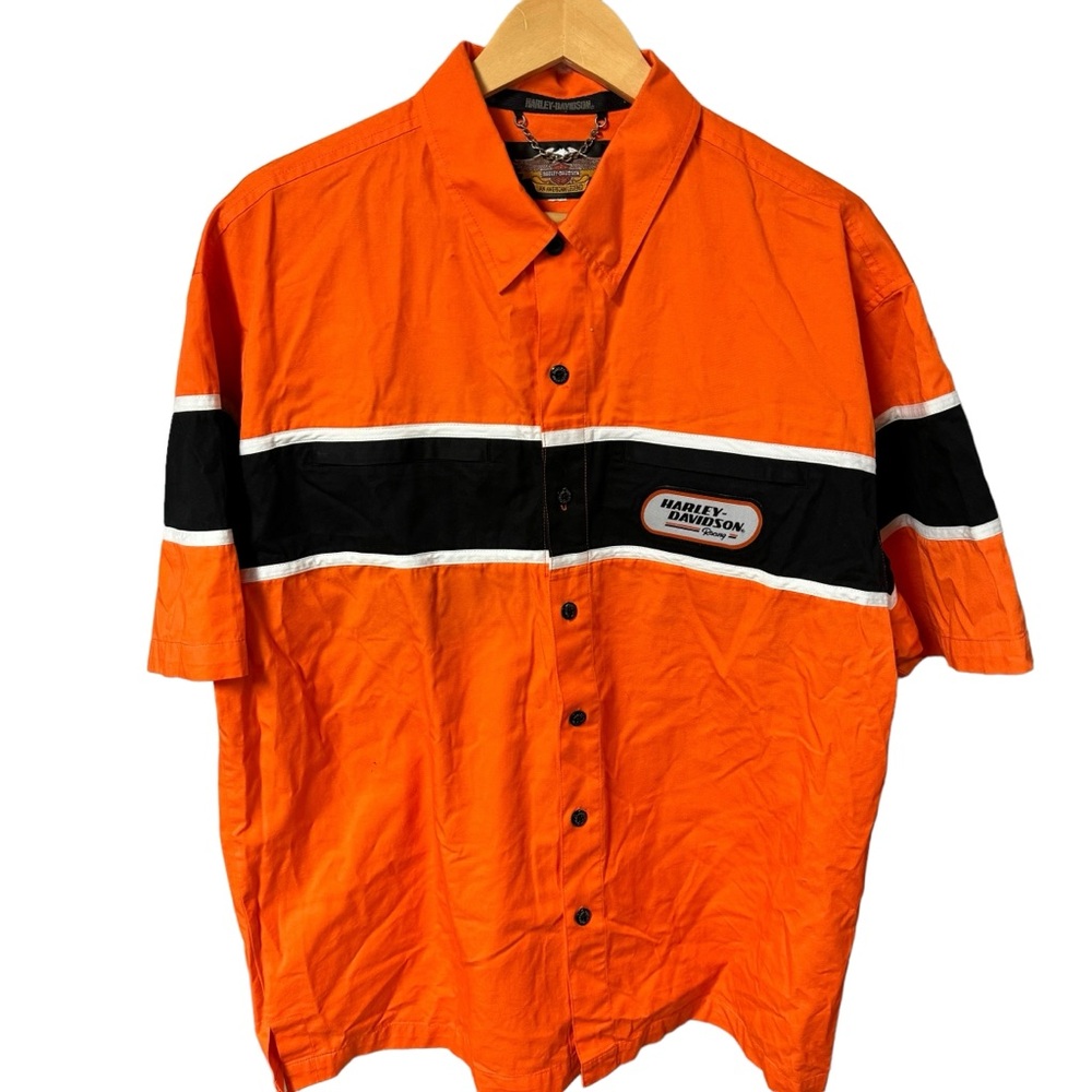 Harley Davidson men’s short sleeve button‎ down shirt